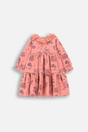 COCCODRILLO dress FLOWERS GIRL NEWBORN, roosa, ZC4129101FGN-007-086, 86 cm 