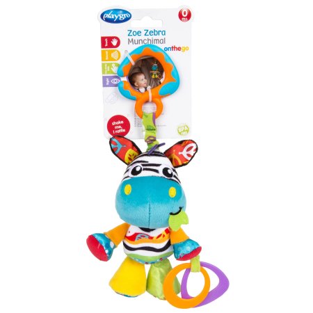 PLAYGRO riputatav mänguasi Zoe Zebra Munchimal, 0186979 0186979