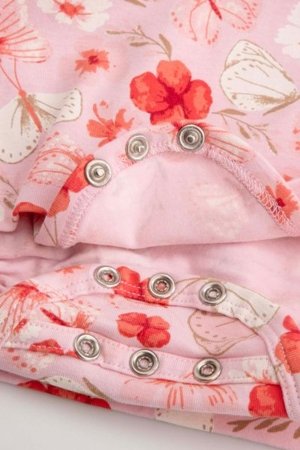 COCCODRILLO pikkade varrukatega kleit NOSTALGIC MEADOW GIRL NEWBORN, roosa, WC5129601NGN-007-086, 86 cm 