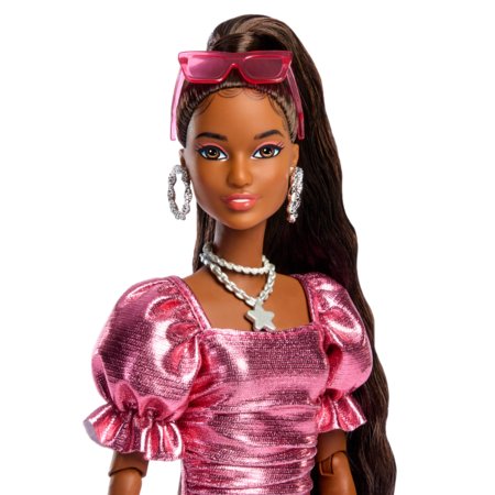 BARBIE Deluxe Fashionistas – Läikivroosas kleidis, JFP41 