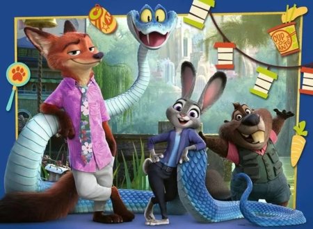 RAVENSBURGER laste pusle Zootropolis 2, 100 tk, 12004138 