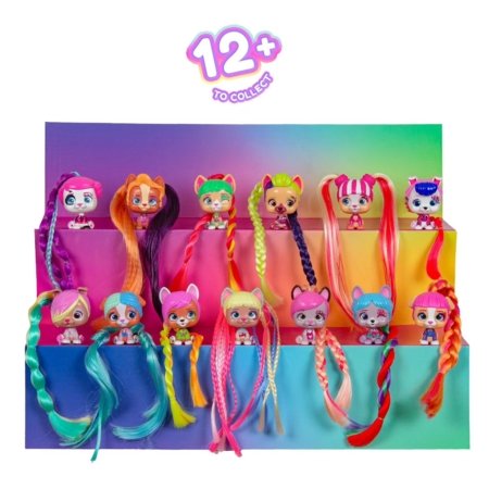 VIP PETS figuuride komplekt välimuse loomiseks Mini Fans Bow Power, assortii, 714076IM3E 