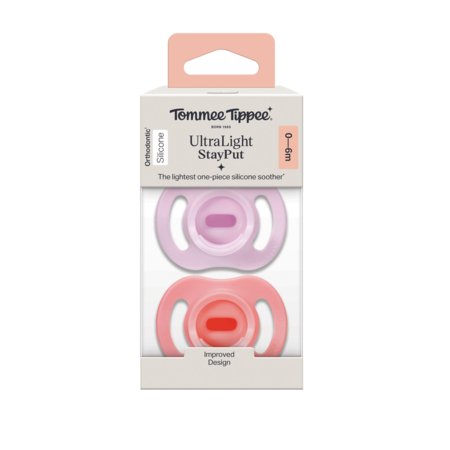 TOMMEE TIPPEE silikoonist lutt ULTRA-LIGHT 0-6M, 2 tk, 433594 