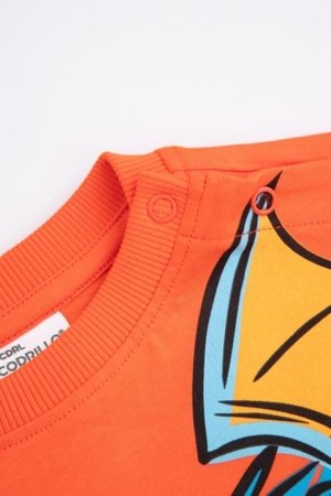 COCCODRILLO pikkade varrukatega särk DRAGONS BOY KIDS, punane, WC5143101DBK-009-122, 122 cm 