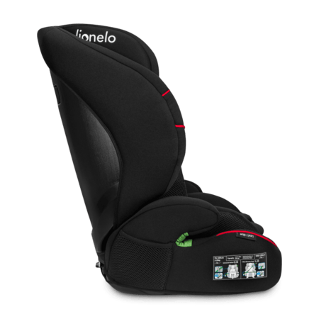 LIONELO turvatool LEVI I-SIZE, Sporty black,  76-150 cm., LO-LEVI I-SIZE 