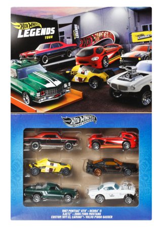 HOT WHEELS legendaarsed mudelautode 6-pakk, JBY78 