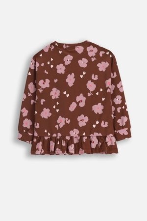COCCODRILLO t-särgid CRAFT PUNK GIRL KIDS, pruun, ZC5143103CGK-018-122, 122 cm 