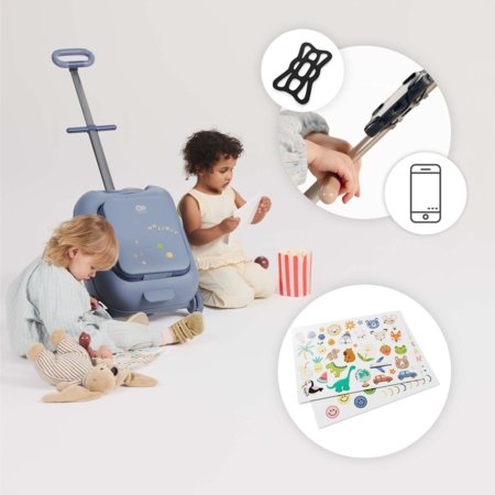 KINDERKRAFT reisikohver lapse kandmiseks CABBY, roosakuldne, KACABB00GLD0000 