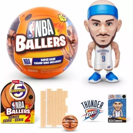 5 SURPRISE miniatuuride komplekt NBA Ballers 2 seeria, assortii, 77678GQ2 