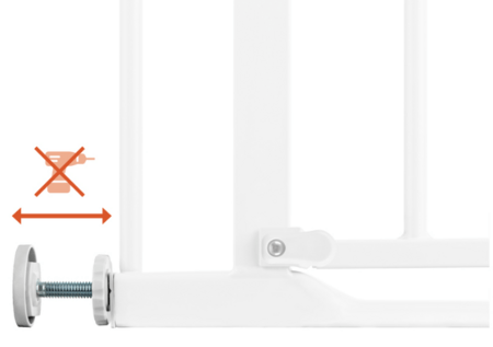 HAUCK turvavärav CLEAR STEP 2 +21 cm., White, 597552 