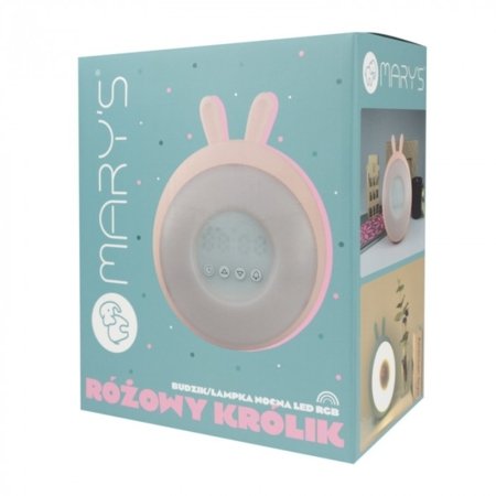MARY'S äratuskell - öölamp RABBIT, Pink, MW20774 