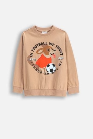COCCODRILLO pikkade varrukatega särk MONOCHROME BOY KIDS, kreemjas, WC5143103MBK-002-122, 122 cm 