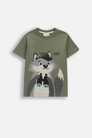 COCCODRILLO lühikeste varrukatega t-särk, rohelised, WC6143205FBK-011-098, 98 