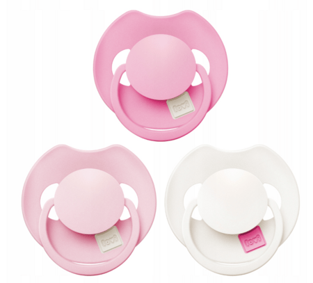 LOVI Prime silikoonist dünaamiline lutt, Peony Pink, 18+ kuud, 3 tk, 34/456 