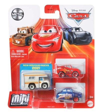 CARS 3 mudelautod Mini Racer, 3 pk., GKG01 GKG01