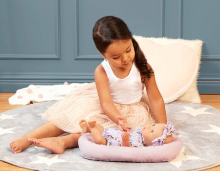 LULLABABY beebinukk koos bodi, peavõru ja põrandapadjaga, LBY7672Z 