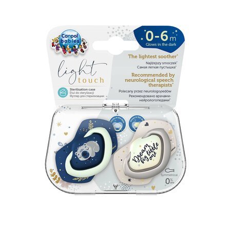 CANPOL BABIES sil. lutt. SLEEPY KOALA, 18m+, blue, 2tk., 22/660_blu 22/660_blu