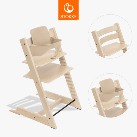 STOKKE söögitool koos turvakaarega TRIPP TRAPP, natural, 684500 