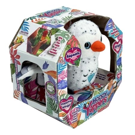 HAPPY YAPPERS interaktiivne pehme lind Valge Öökull, 9402 