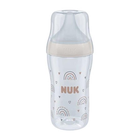 NUK pudel silikoonist lutiga PERFECT MATCH, Rainbow, M, 260 ml, SD101 