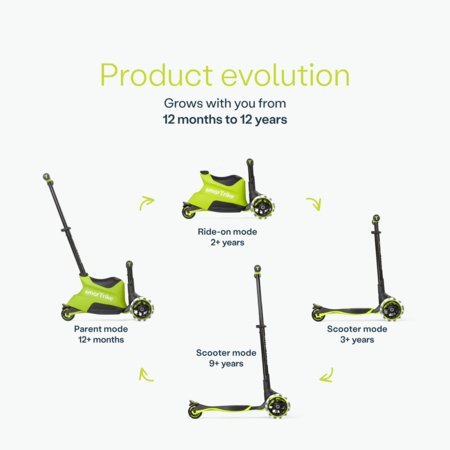 SmarTrike Xtend tõukeratas Ride-on, lime, 2401304 