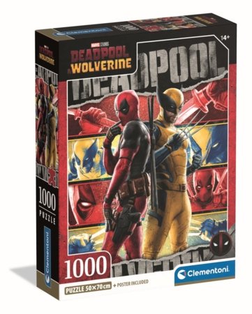 CLEMENTONI Puzzle Marvel Deadpool, 1000 tk,, 37050 