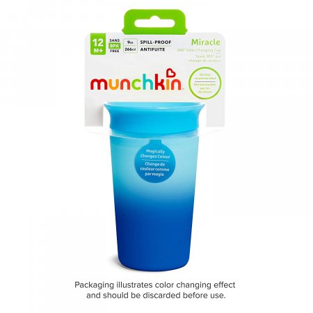 MUNCHKIN tass MIRACLE, sinine, 266 ml, 12m+, 90109 051867