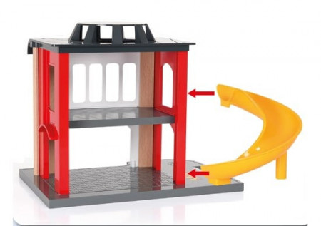 BRIO RAILWAY Fire Station, 33833 33833