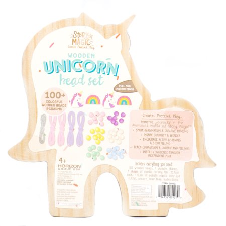 STORY MAGIC loovkomplekt Puidust ükssarvikuhelmed, 205527 