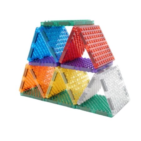 CLEVERCLIXX magnetkonstruktor Glitter Tiles Pack, 16 osa, CC-1023 