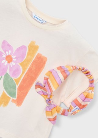 MAYORAL lühikeste varrukatega t-särk +peapael, bone, 3.010-94, 92  cm 