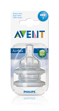 PHILIPS AVENT 8417 toitmislutt Anti Colic, 3k+, 3 ava, keskm.vooga, 2tk SCY763/02 SCY763/02