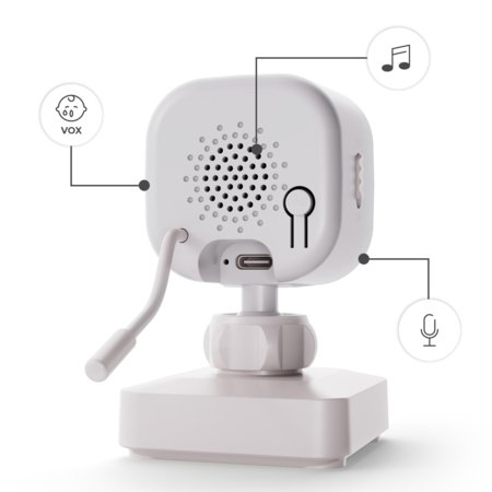 KINDERKRAFT video beebimonitor NITEEYE TRAVEL, White, KENITR00WHT0000 