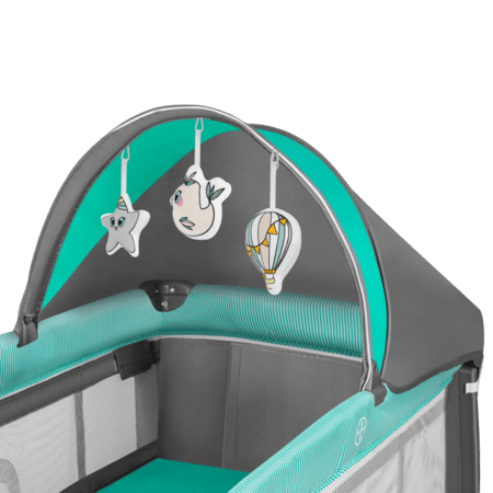 LIONELO reisivoodi-maneež SVEN PLUS, Turquoise/Grey, LO-SVEN PLUS 