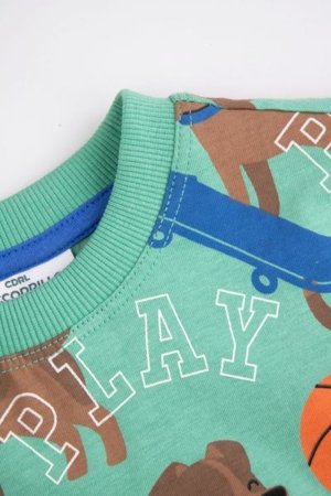 COCCODRILLO t-särk ACADEMY BOY KIDS, roheline, cm 