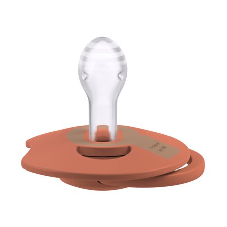 LOVI silikoonist dünaamiline lutt Prime, Granola/Orange,  6-18m,  2 tk.,  34/410 
