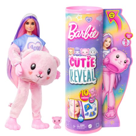BARBIE Cutie Reveal T-särgiga nukk mõmmi HKR04