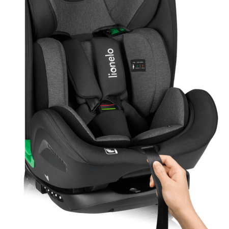 LIONELO turvatool HARPER I-SIZE, Black carbon grey, 76-150 cm., LO-HARPER I-SIZE 