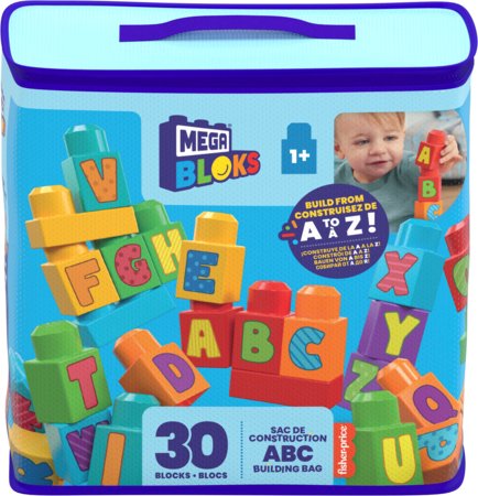 MEGA BLOKS FIRST BUILDERS ABC ehitusklotside kott , HRR60 