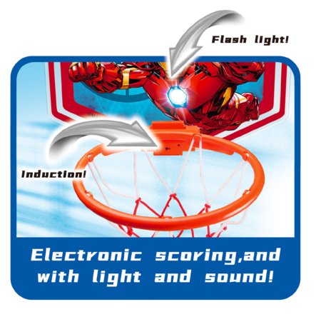 STAMP Iron Mani korvpallijalg tulede ja helidega, 100-160 cm, IM725652 