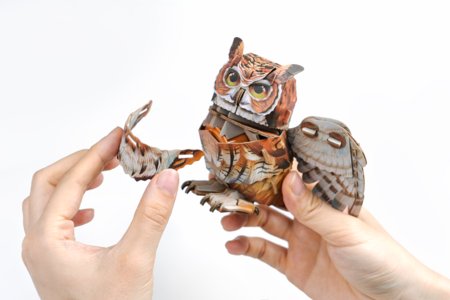 MAKEBUG 3D paberist pusle Great Horned Owl, MB-D-0059 