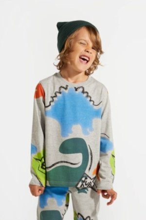 COCCODRILLO t-shirt DIGITAL BOY KIDS, hallid, ZC4143103DBK-019-122, 122 cm 
