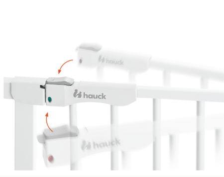 HAUCK turvavärav CLEAR STEP AUTOCLOSE 2 SET +9 cm., White, 597491 