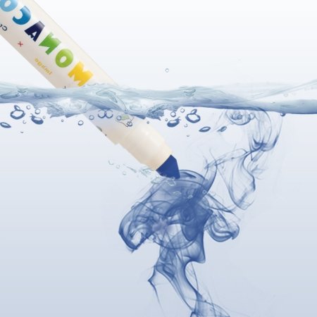 FLOWERMONACO pestavad viltpliiatsid Taper Head Washable Markers, 12 värvi, 847361 