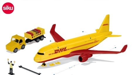 SIKU DHL kaubalennuk koos tarvikutega, 1702 