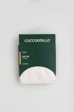 COCCODRILLO sukad TIGHT MICROFIBRE COLORFUL, valge, cm 
