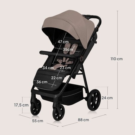 LIONELO käru MIRA, Beige sand 