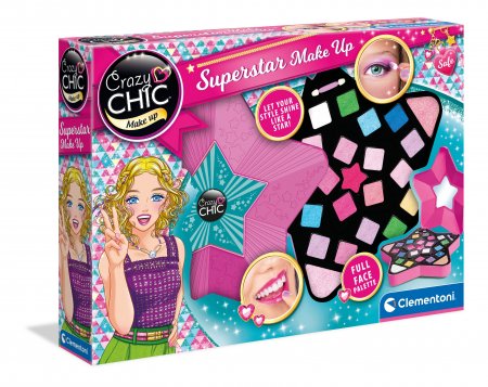 CLEMENTONI CRAZY CHIC kosmeetikakomplekt Superstar Make Up, 18604 18604