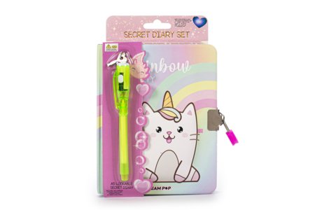 DREAM POP lukuga päeviku komplekt - ükssarvikud, K30286-33014 