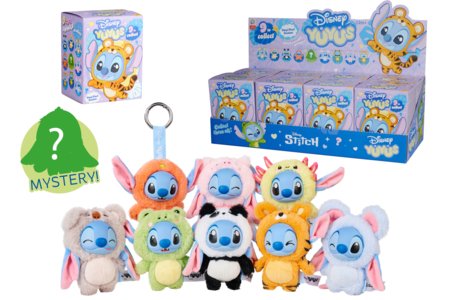 DISNEY YUYUS plüüsist mänguasi Stitch, 12 cm, assort., 6315870778 